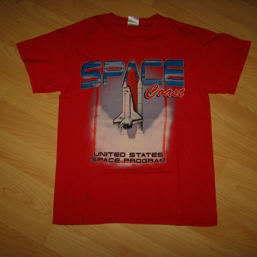 Usa Space Program Rocket Tee - Small Short - image 2